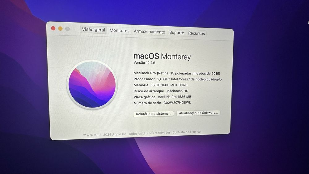 Macbook pro retina 15 2015