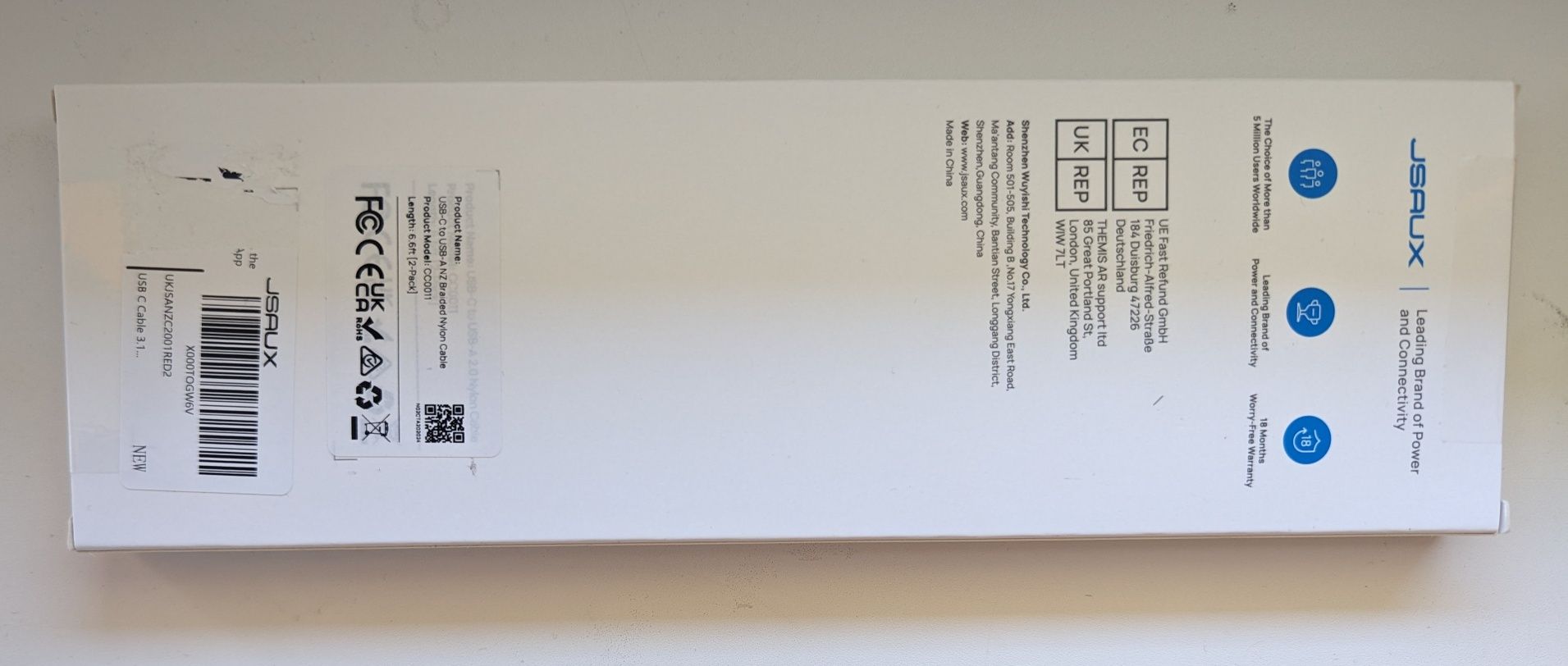 Kable do ładowania typu C   ( 2 pack )