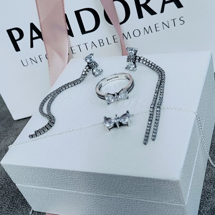 Кульчики Пандора сережки серьги Pandora