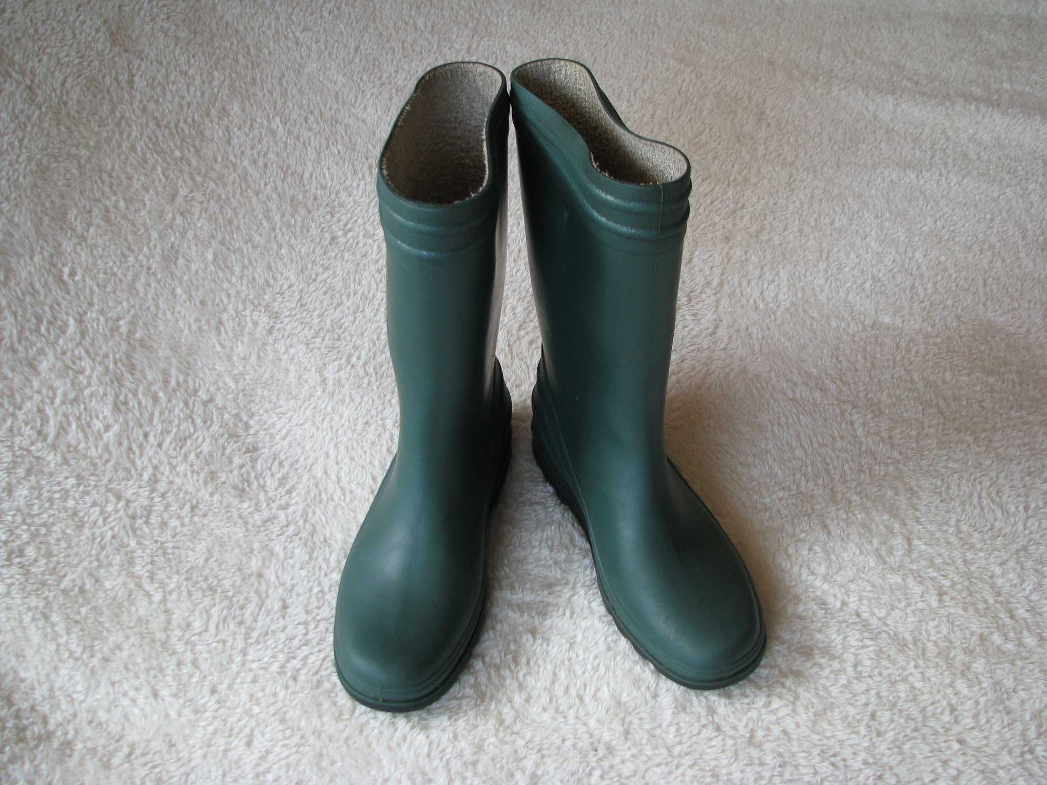 Kalosze, buty ogrodowe zielone rozm. 35, gumowe, gumiaki