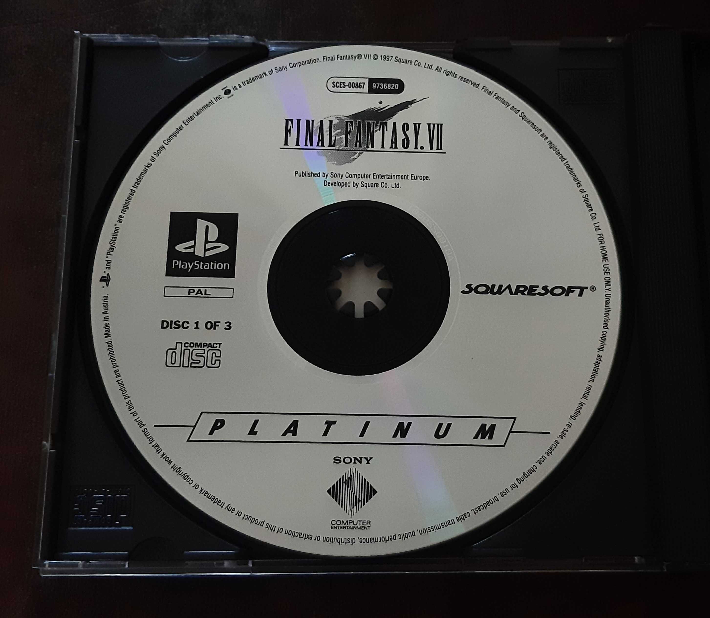 Final Fantasy VII - PlayStation (PAL) (Platinum)