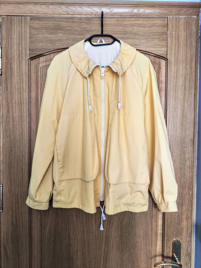Żółta kurtka przejściowa vintage l xl wiosna jesień