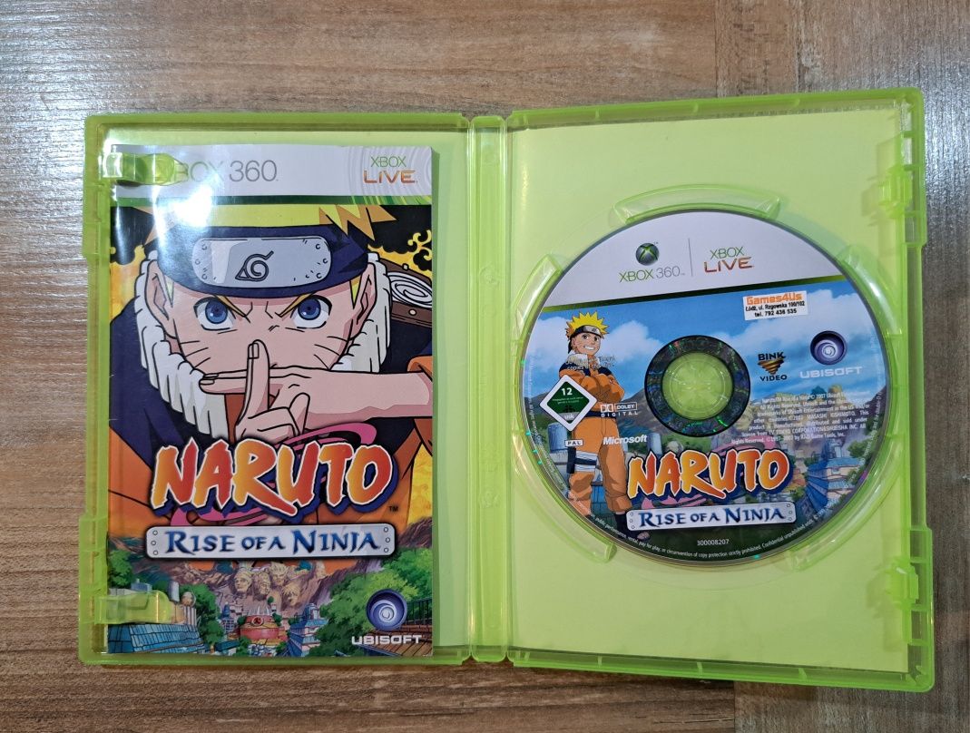 Naruto Rise of a Ninja Xbox 360 Komplet 3xA