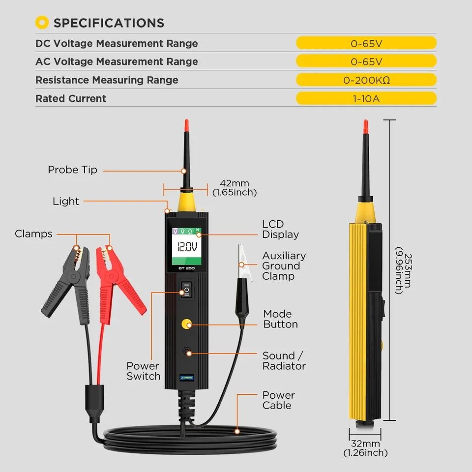 Автотестер цепей Autotool BT250