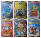 Conjunto lote 6 filmes Disney Dreamworks infantis