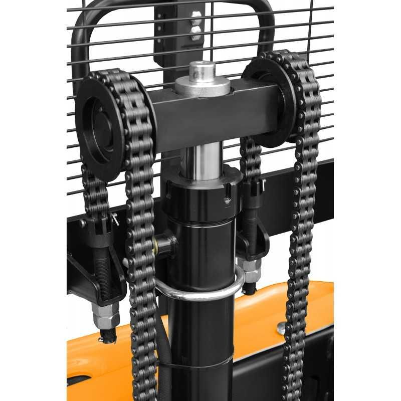 Nowy wózek elektryczny paletowy masztowy z ładowarką 1200kg 1600mm