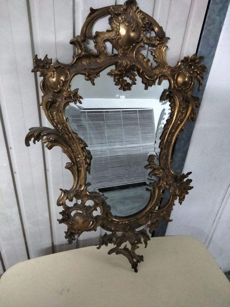 Espelho latão antigo