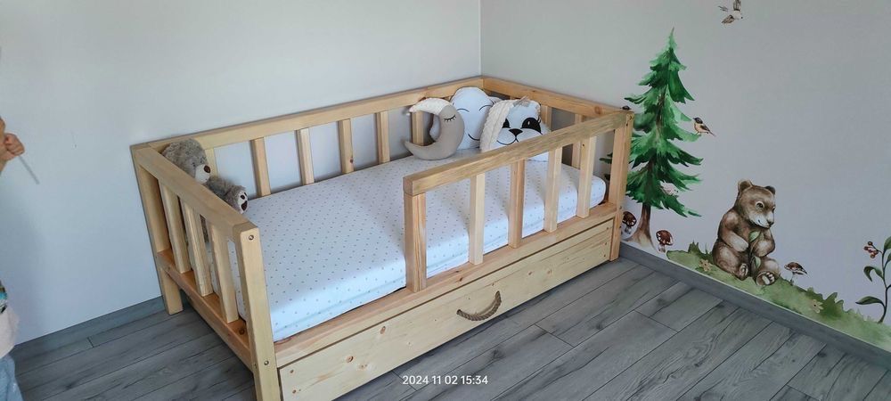 Łóżeczko Skandynawskie/ łóżeczko dziecięce/łóżko domek/wooden dream