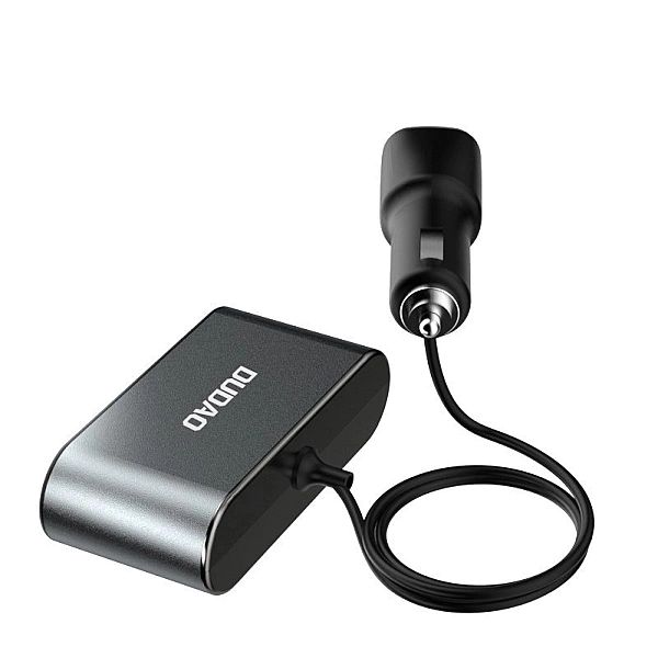 Ładowarka samochodowa Dudao 2x USB / 3x rozdzielacz gniazda zapalniczk