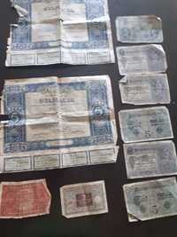 Stare obligacje i banknoty