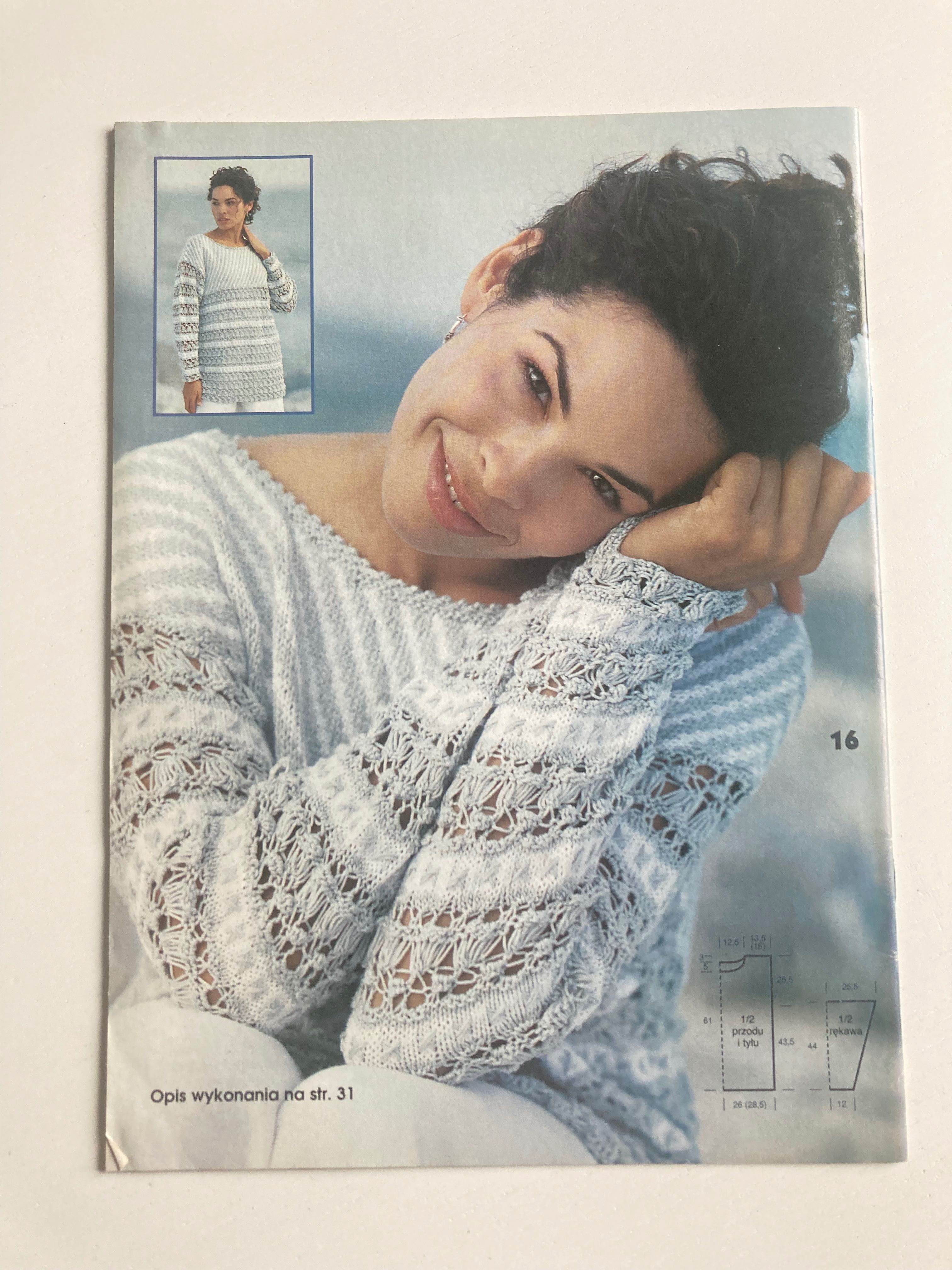 magazyn "swetry" wzory, swetry na drutach