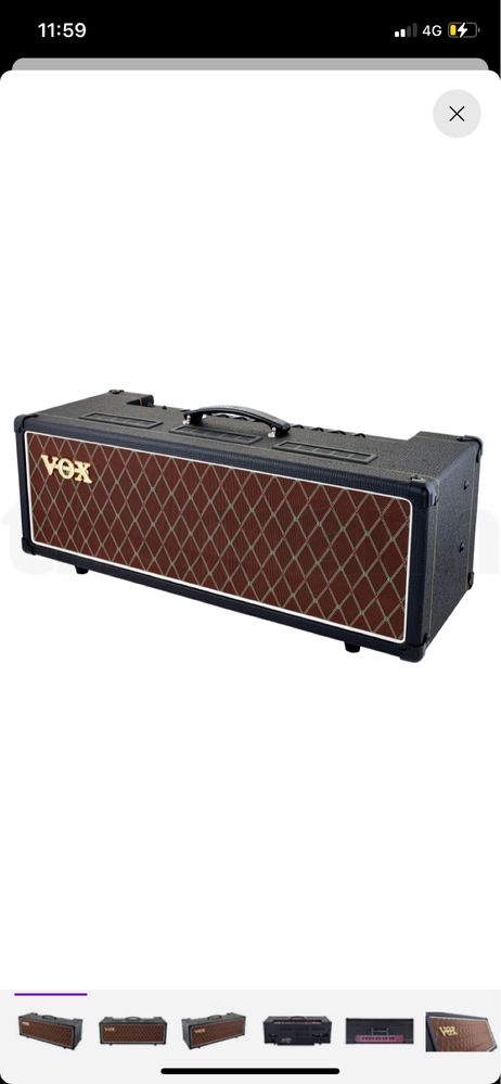 Amplificador de Guitarra Vox Ac 30 H Válvulas