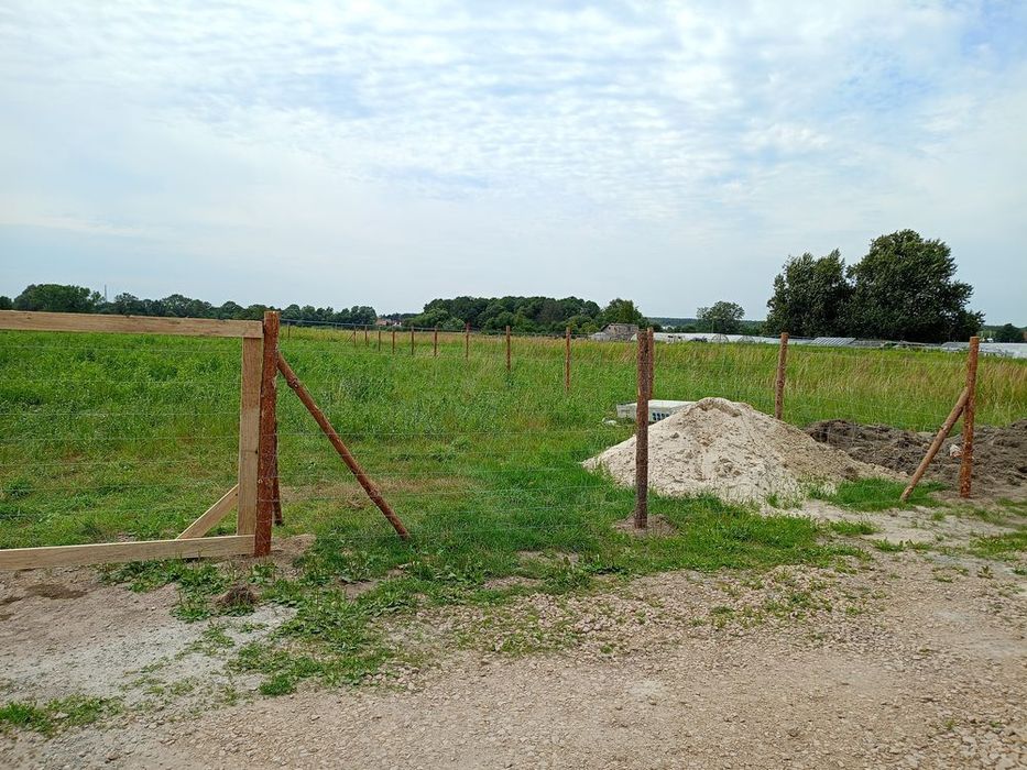 Ogrodzenie budowlane tymczasowe z siatki leśnej