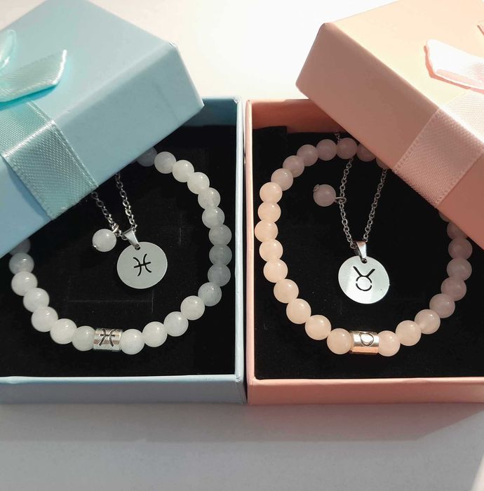 Conjuntos bijutaria touro e peixes