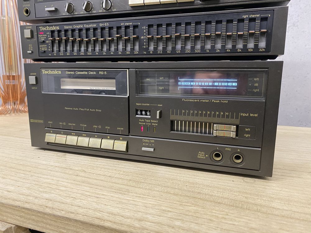 Zestaw Technics ST-3 SU-3 SH-E5 RS-5 wzmacniacz deck korektor tuner