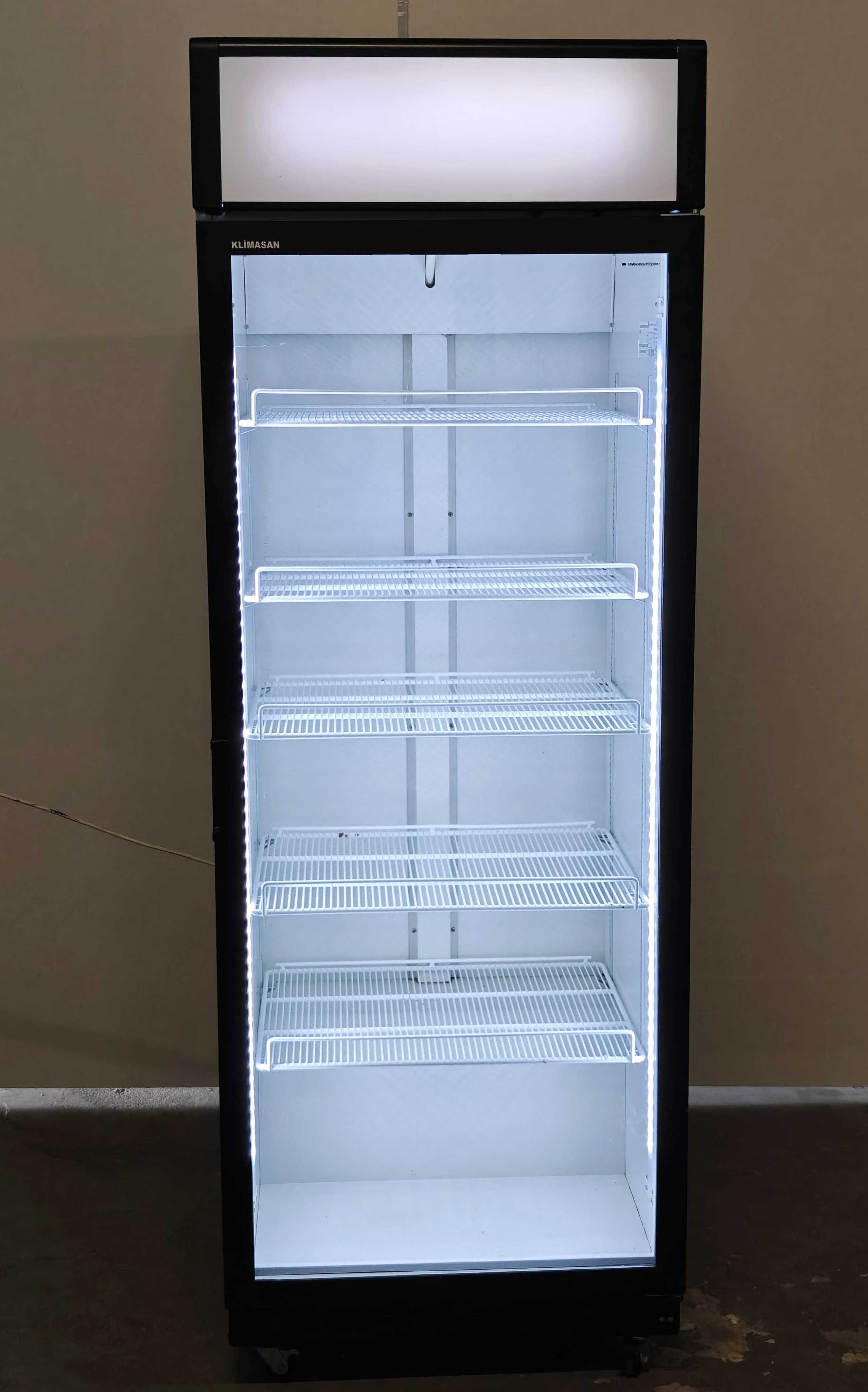 Szafa Witryna 75 cm chłodnicza lodówka Barowa Sklepowa  do pojemnikówG