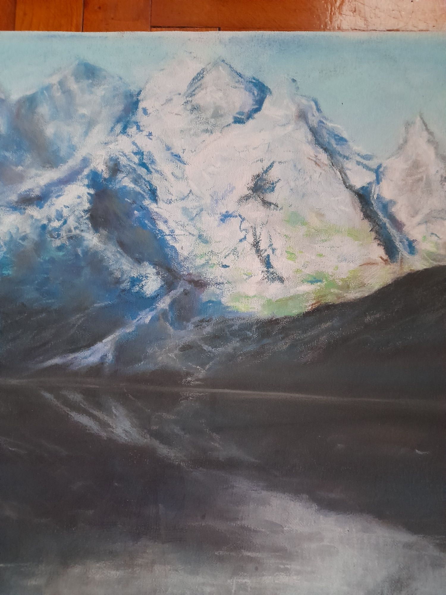 Morskie Oko obraz pastela 45x60