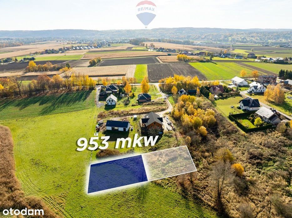 Budowlana działka w Siedlcu | Krzeszowice - 953mkw