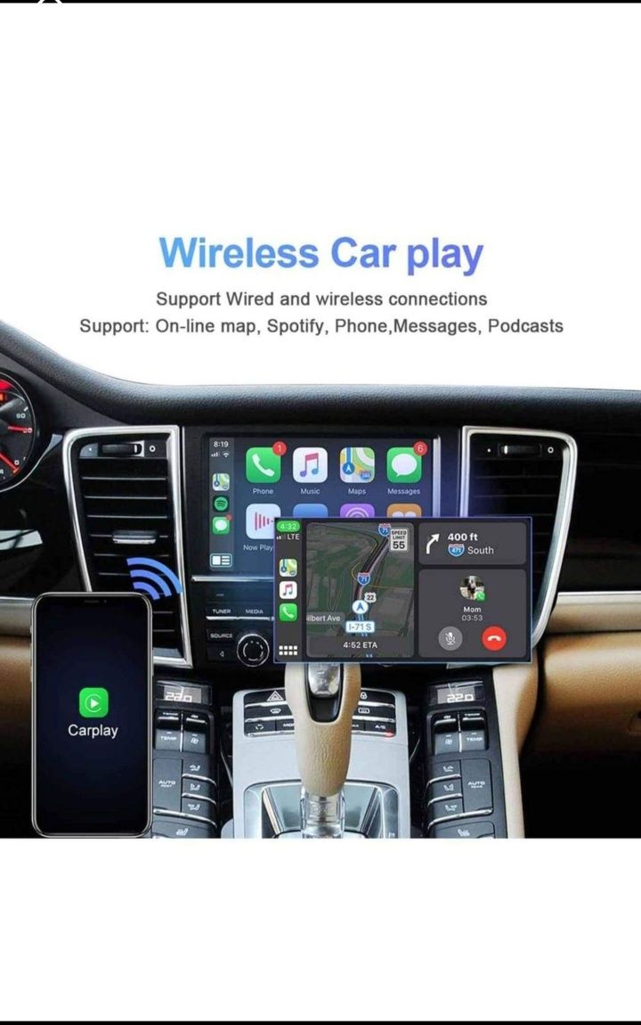 Módulo Carplay Android Auto Box para Porsche Panamera Cayenne Macan