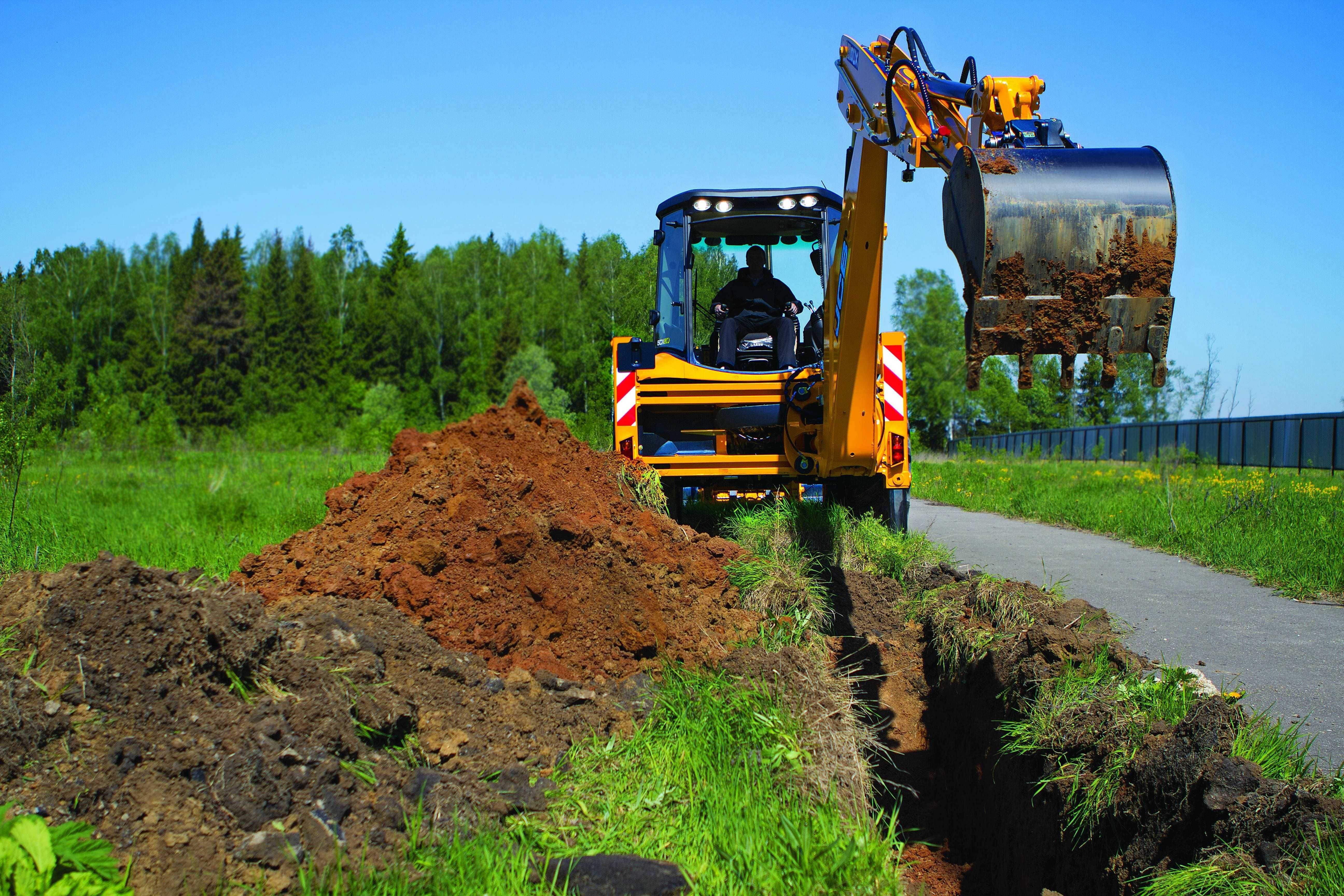 Оренда екскаватора послуги навантажувача колісного JCB 3cx JCB 4cx