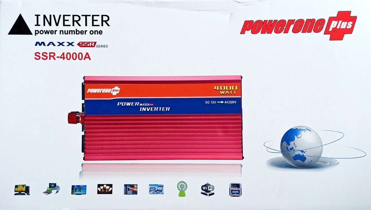 Инвертор  Power One 12V-220V 4000 Вт с USB