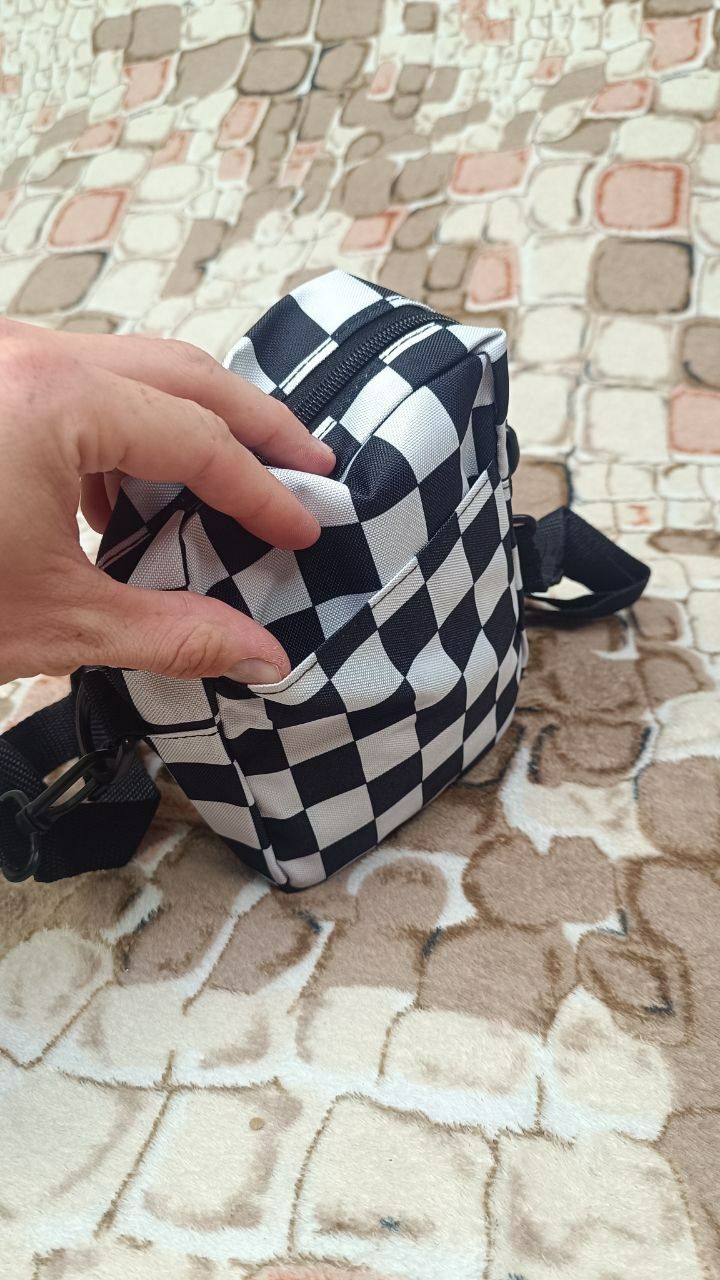 Сумка на плече Vans прозора або в клітинку бананка ванс месенджер