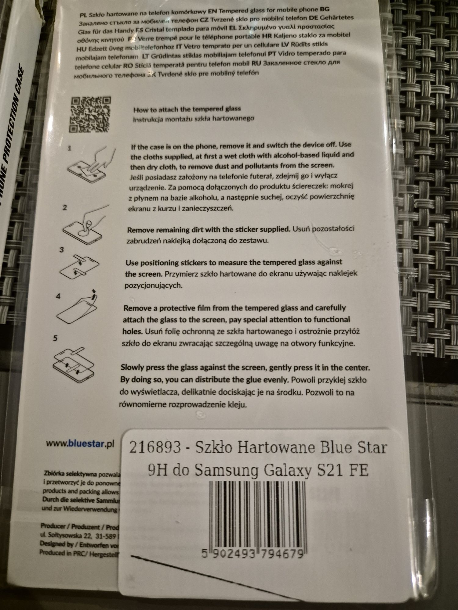 Samsung S21 FE etui wraz z szybka