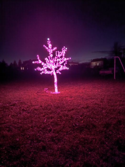 Drzewko Led 180 cm różowe
