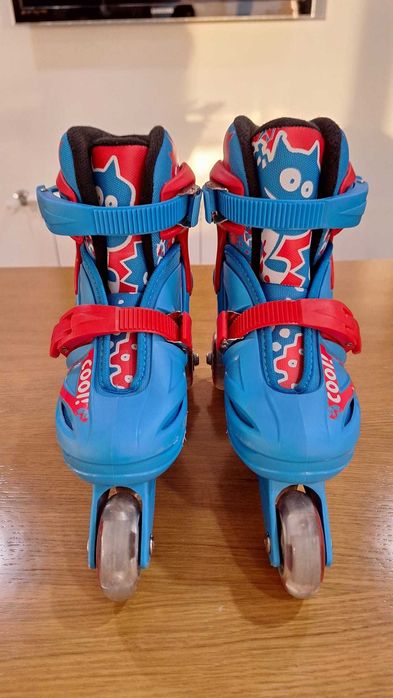 Conjunto Patins Extensíveis (31-35) Azuis Menino