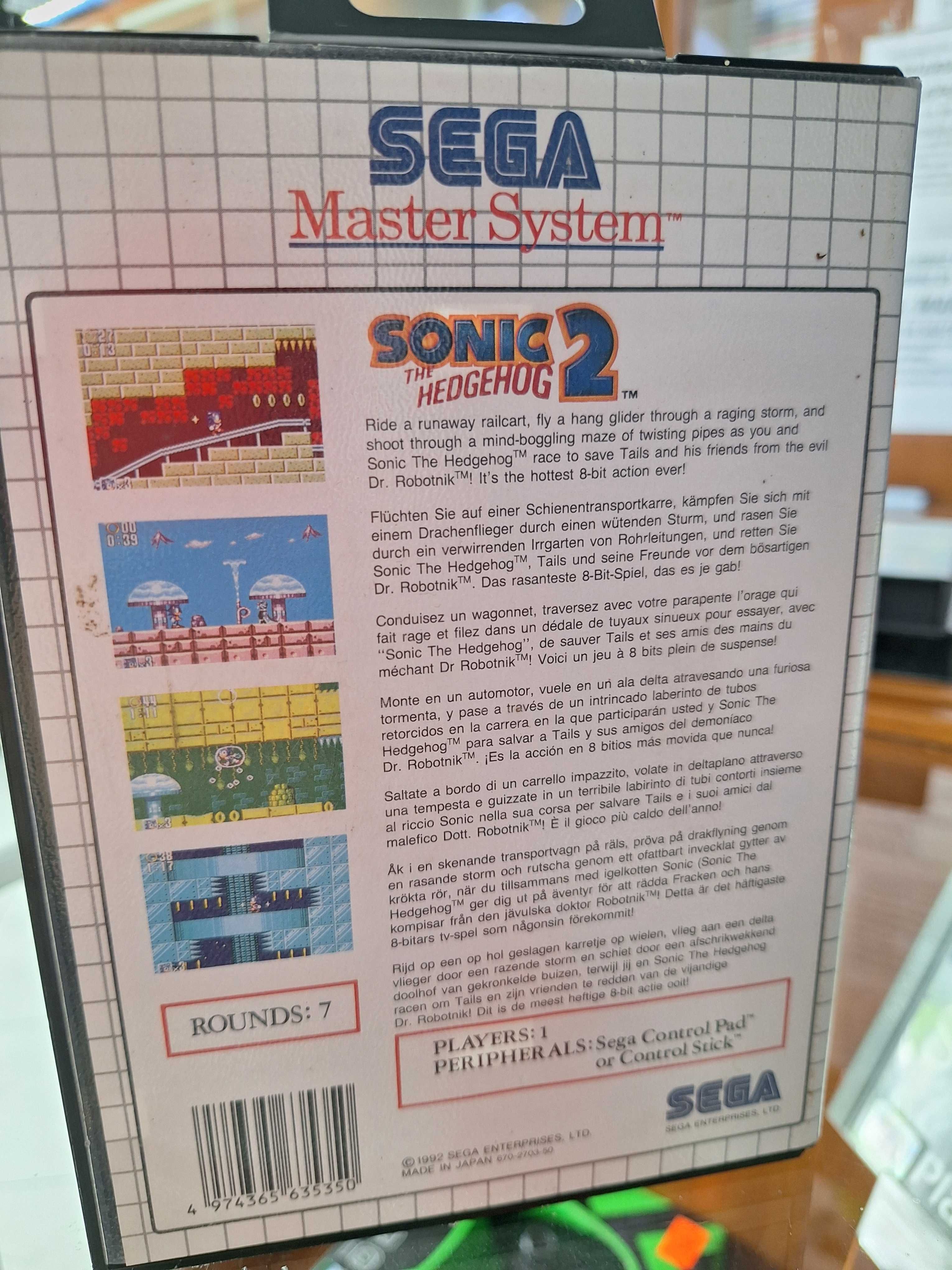 Sonic The Hedgehog 2 Sega Master System, BDB, Centrum Grania