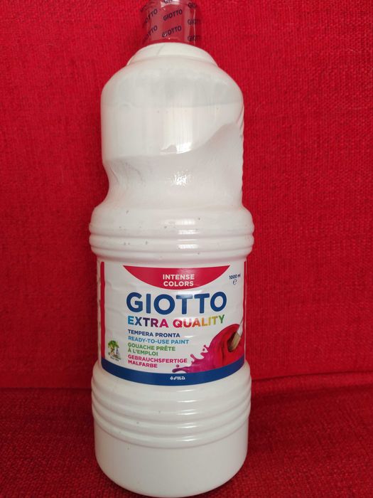 Tinta Guache frasco 1 litro - 5 cores diferentes