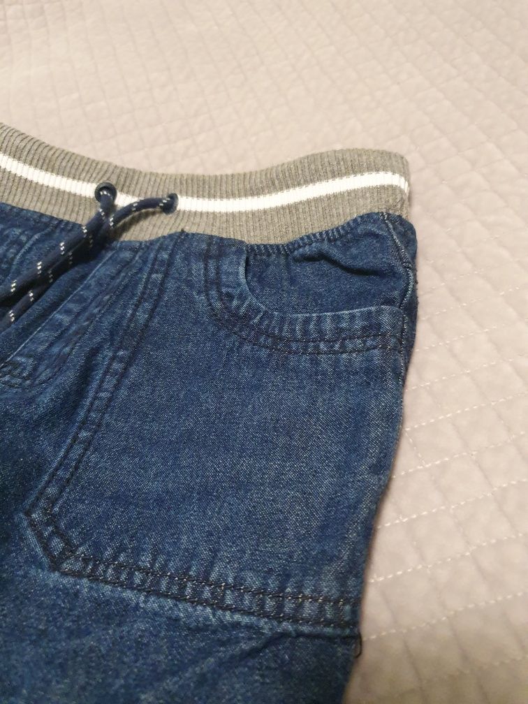 Spodnie jeans dżinsowe 146 10 lat ocieplane