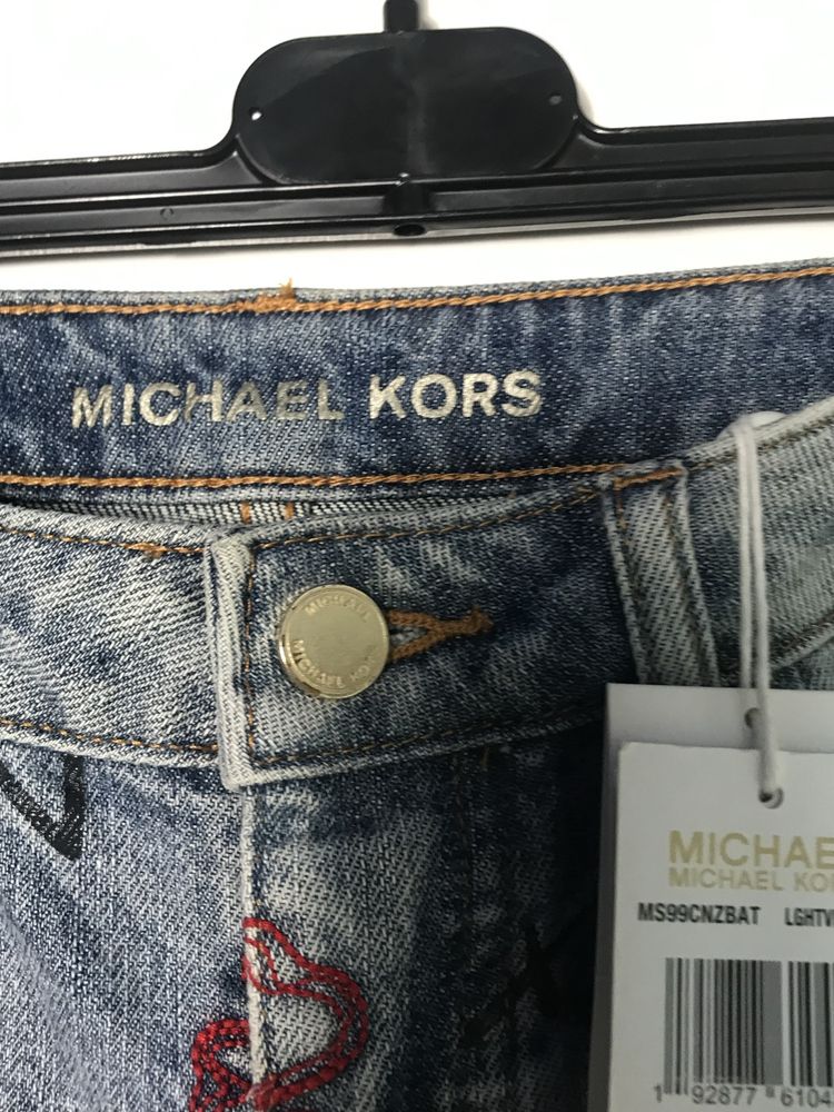 Michael Kors jeansy z aplikacjami XS