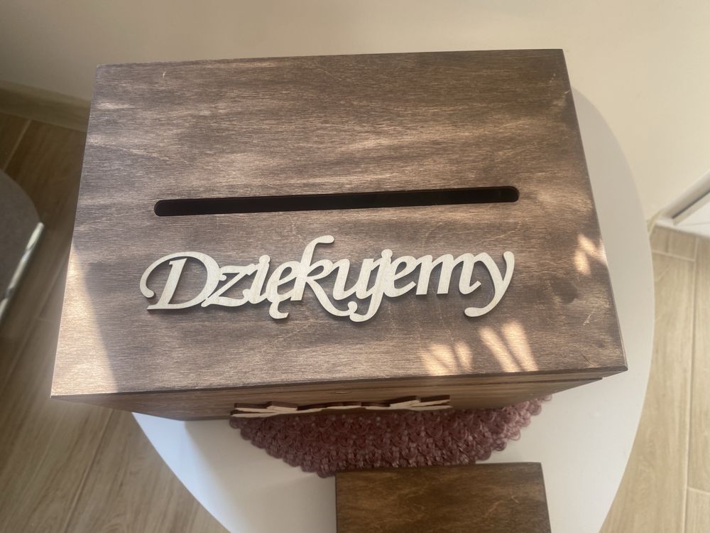 Pudełko na koperty i obrączki