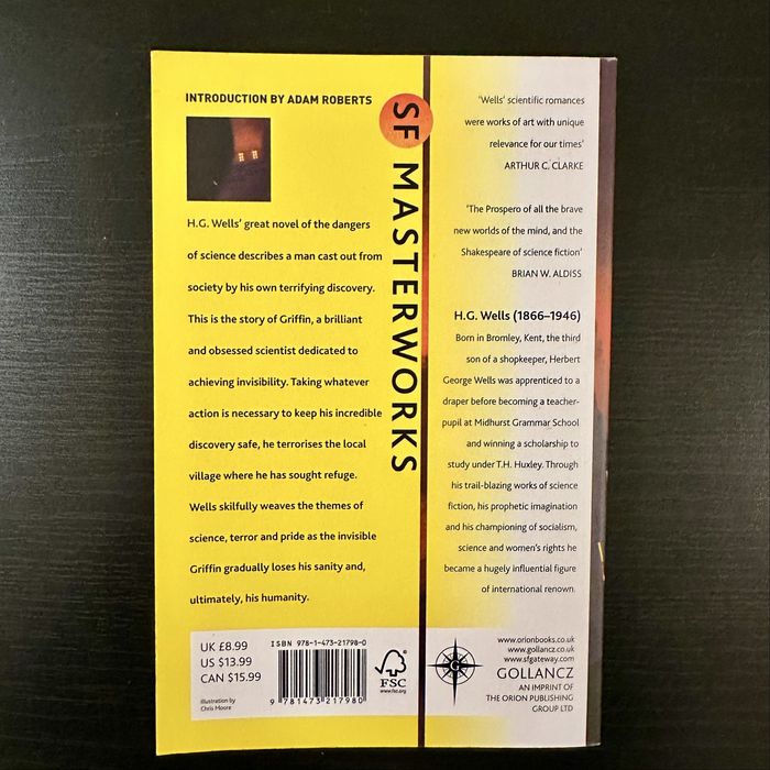 The Invisible Man – H.G. Wells (Novo, Inglês)