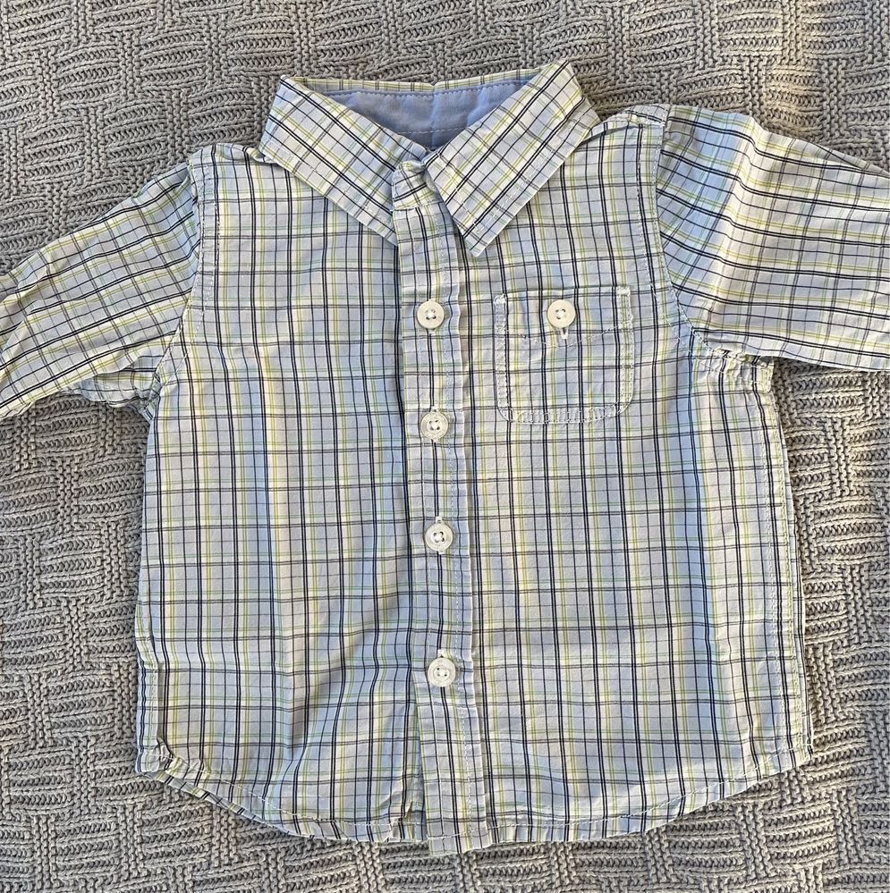 Koszula w delikatną krateczkę Baby Gap 56, na ok 0-3 mce