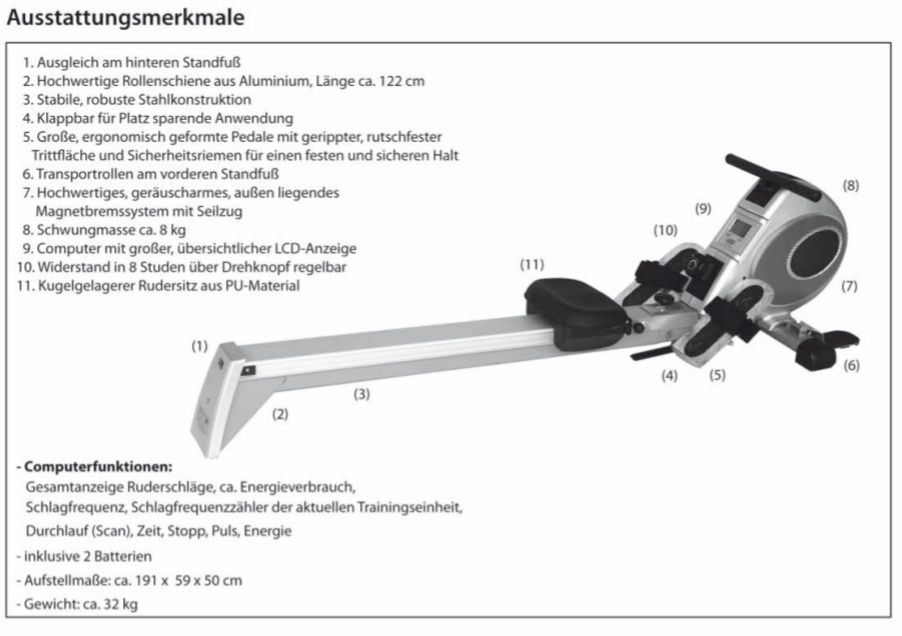 Wioslarz 2w1 magnetyczny Crane