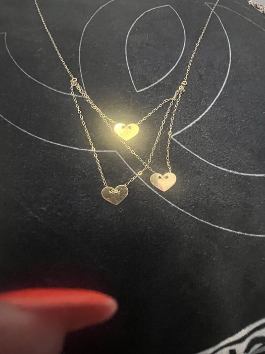 Lancuszek serduszka cudo zloto 585