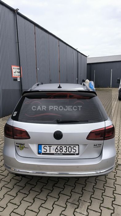 VW Passat B7 Tylna Lotka Spoiler Tył Kombi Czarny Połysk