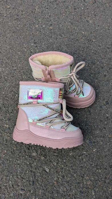 дутики Ботинки зима луноходи зимние детские на девочку 24,25