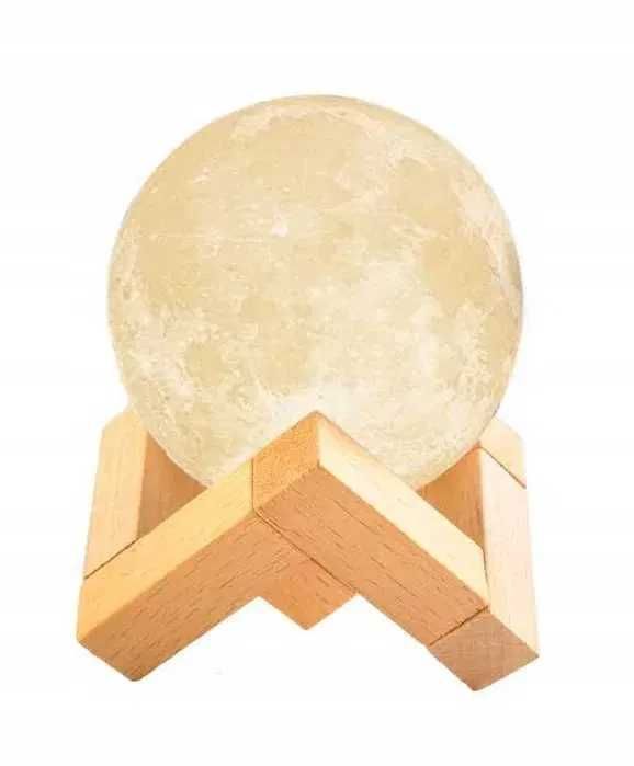 ŚWIECĄCY KSIĘŻYC 3D Lampka Nocna Lampa Moon Light