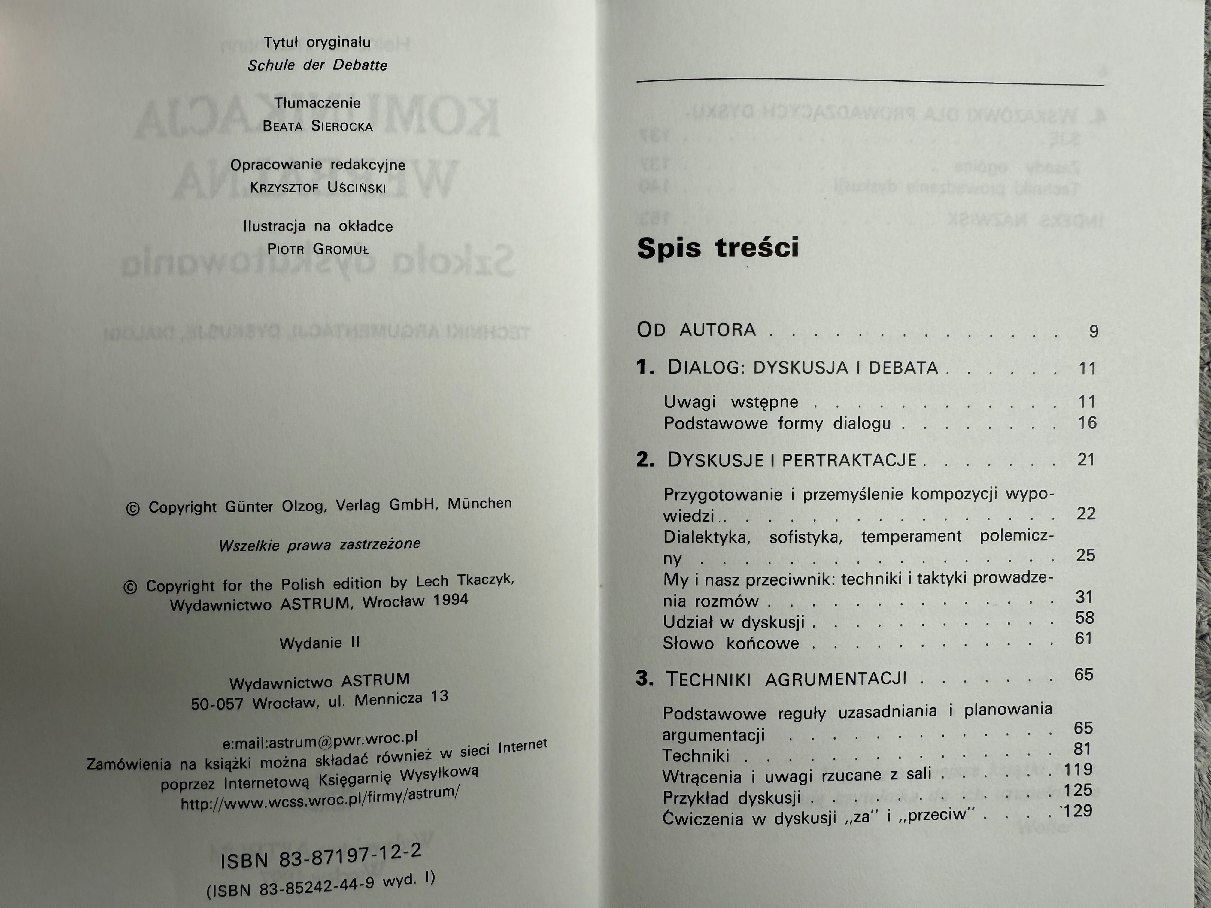Komunikacja werbalna. Szkoła dyskutowania. Heinz Lemmermann