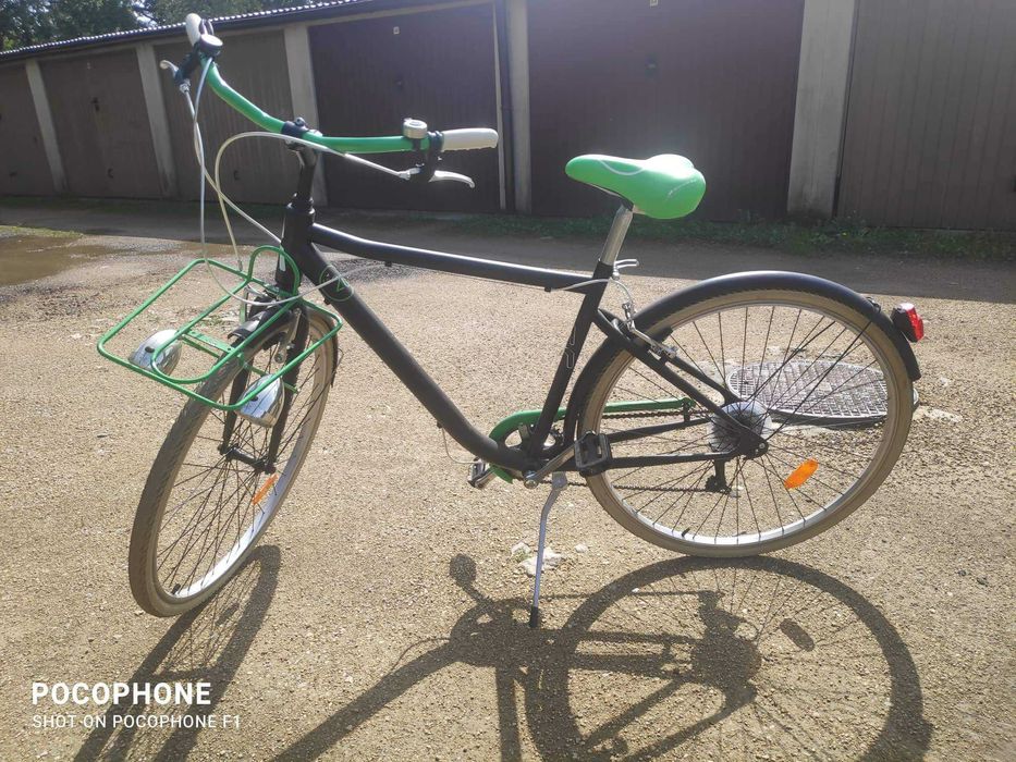 Rower miejski oldschool bagażnik z przodu