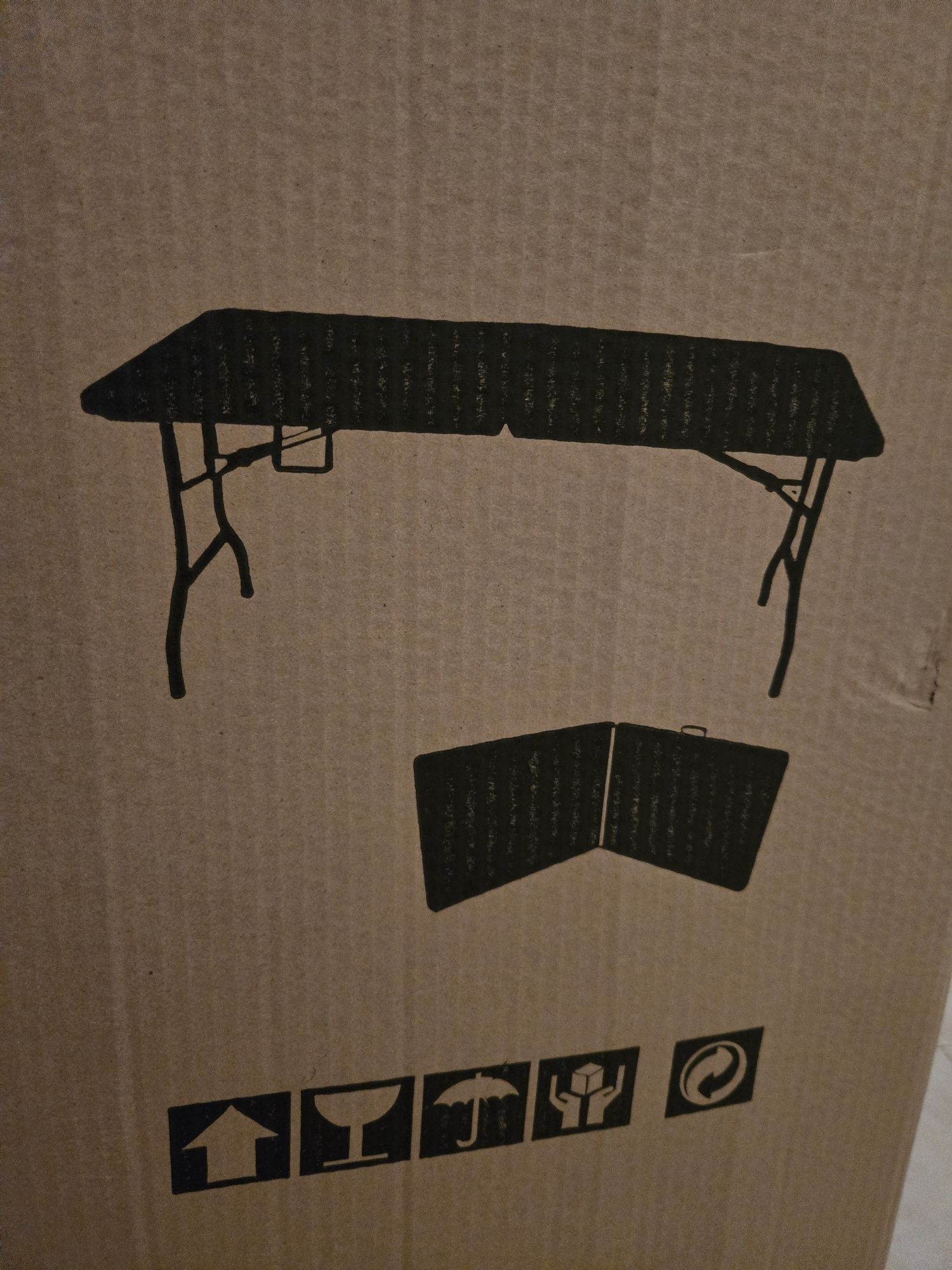Mesa dobrável retangular 180cm