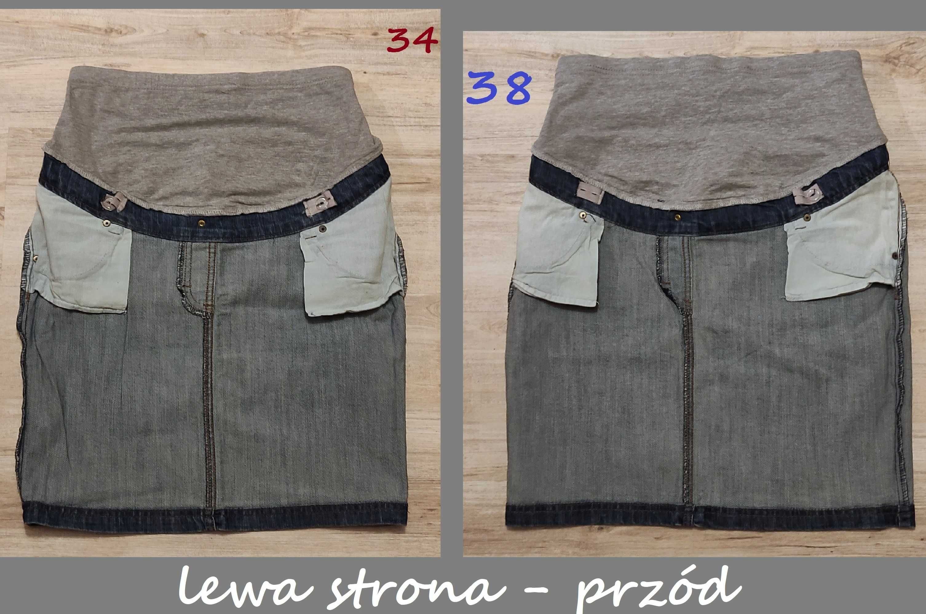 2 spódnice ciążowe C&A Yessica, rozmiar 34 i 38