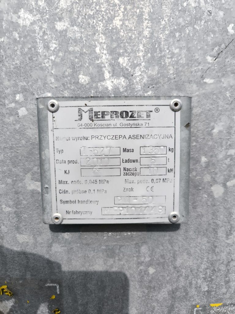 Beczkowóz Meprozet 5000l