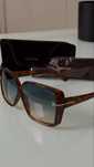 Okulary duże markowe Tom Ford oryginal gradient szylkret
