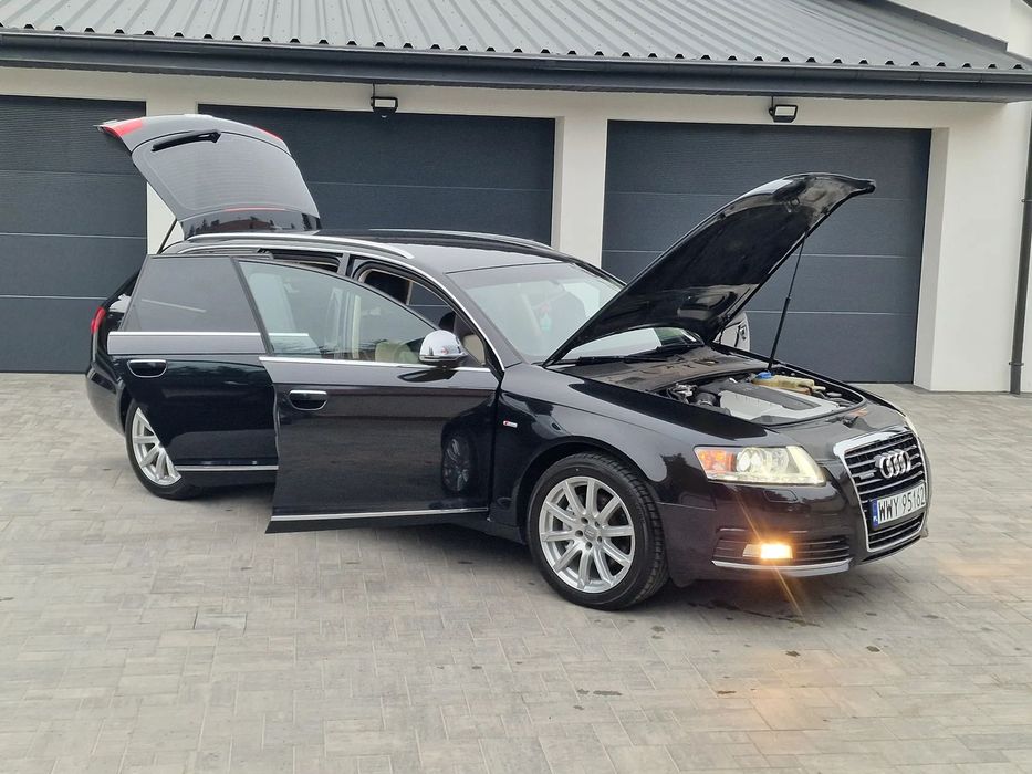 Audi A6 Avant Lift Exclusive 4x4 Tmpomat Alu18 Czarna Perla Zadbana Pod.Kier Full