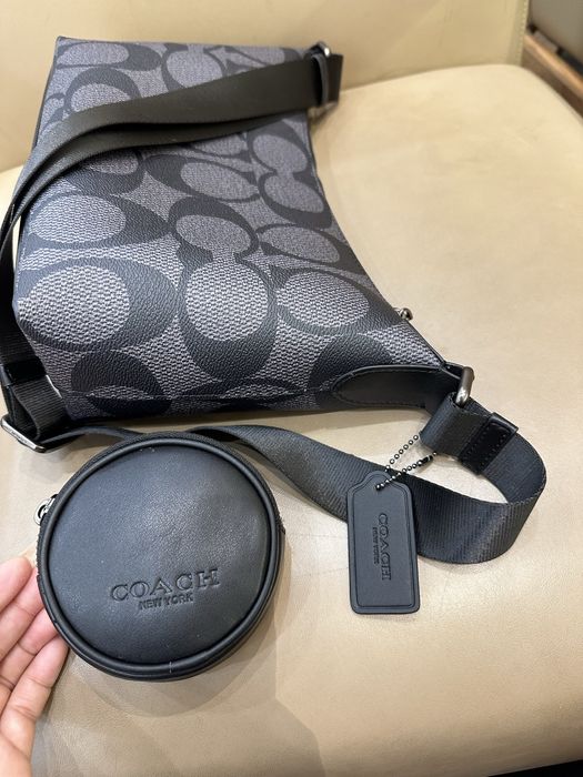 Coach finn men's hobo bag чоловіча мужская сумка