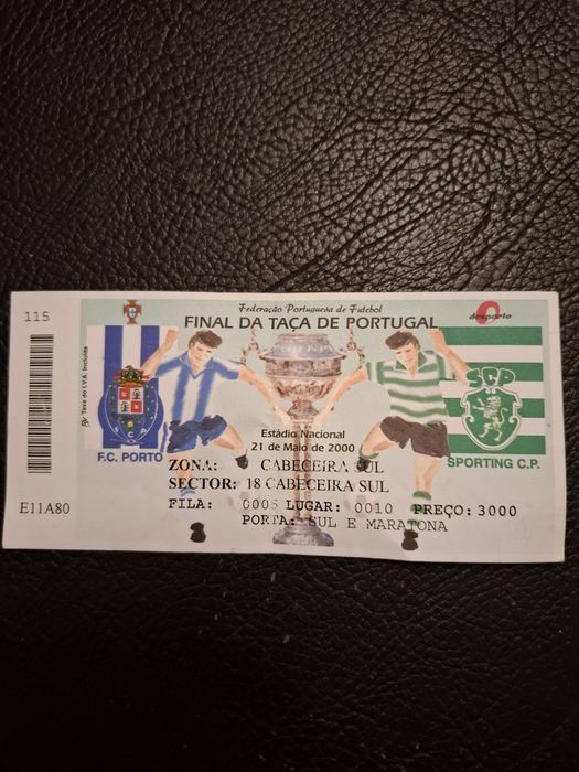 Bilhete Porto - Sporting 2000